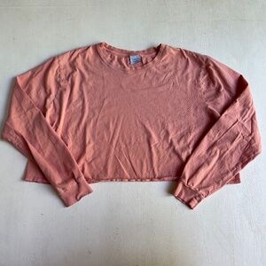 Outdoor Voices Pink Everyday Crop Long Sleeve